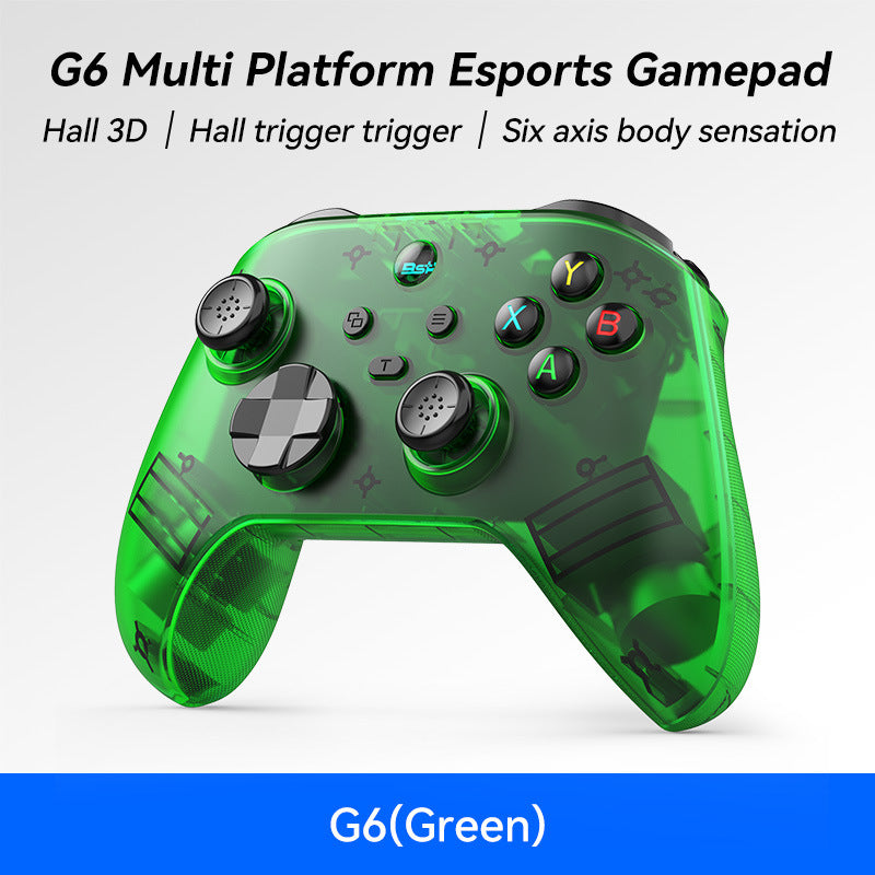 G6 Pro Wireless Gaming Controller - Hall Joysticks &amp; Triggers, Multi-Platform, Six-Axis Gyro, Turbo &amp; Macro(green)