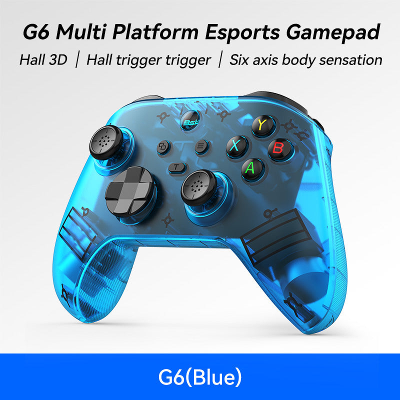 G6 Pro Wireless Gaming Controller - Hall Joysticks &amp; Triggers, Multi-Platform, Six-Axis Gyro, Turbo &amp; Macro(blue)
