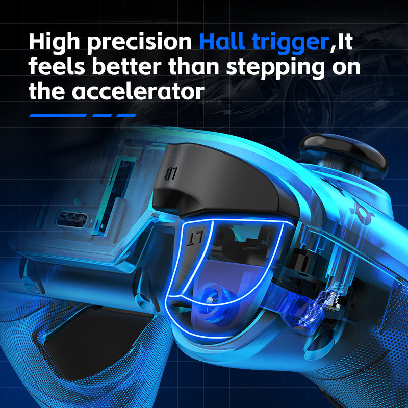 G6 Pro Wireless Gaming Controller - Hall Joysticks & Triggers, Multi-Platform, Six-Axis Gyro, Turbo & Macro(blue)