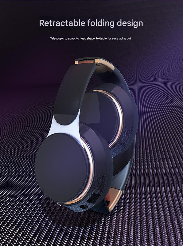 Wireless Bluetooth 5.0 Over-Ear Headphones - HIFI Deep Bass, Foldable Design, 10Hr Playtime(white)