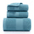 Premium Long-Staple Cotton Towel Set - 2 Hand Towels & 1 Bath Towel Gift Bundle(green)