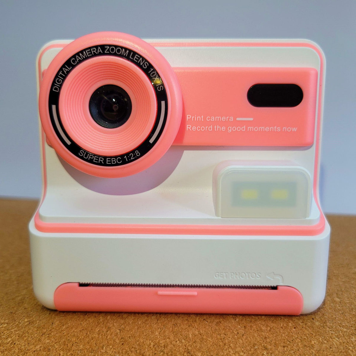 Kids Instant Print Camera - Creative Drawing &amp; Photo Fun with Thermal Printing(Pink+32GB memory card)