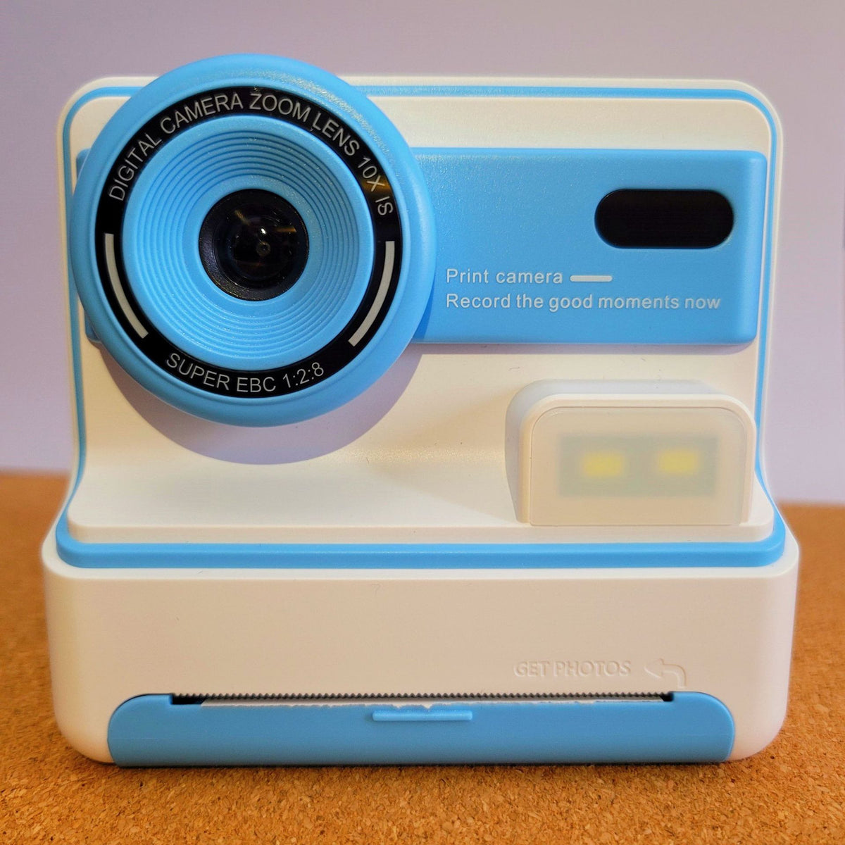 Kids Instant Print Camera - Creative Drawing &amp; Photo Fun with Thermal Printing(Blue+64GB memory card)