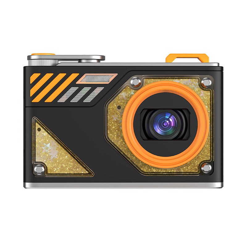 Glitter Sand Design 64MP HD Digital Camera with LED Fill Light &amp; Auto Focus(black)