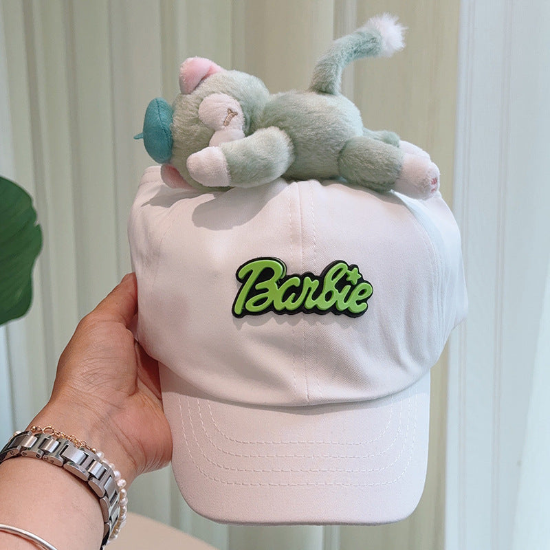 Cute Plush - Decorated Baseball Cap(white)