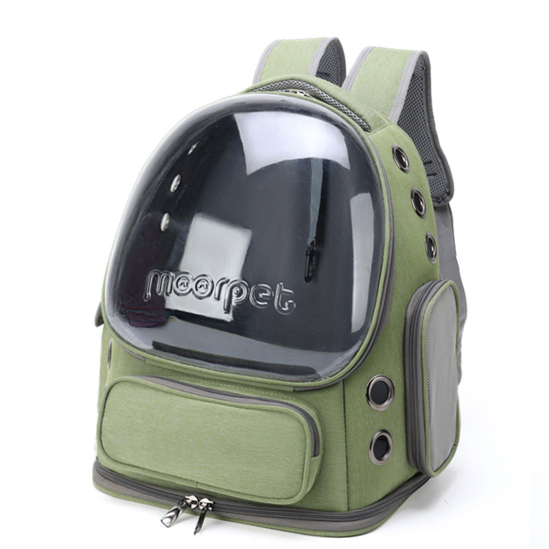 Spacious Pet Carrier with Ventilation System &amp; Water-Resistant Design(green)