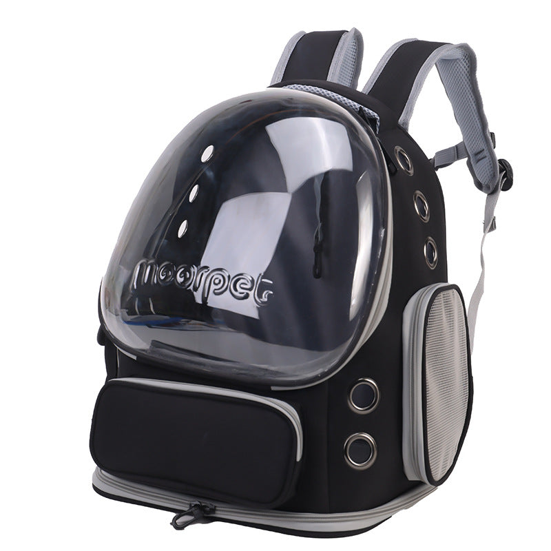 Spacious Pet Carrier with Ventilation System &amp; Water-Resistant Design(black)