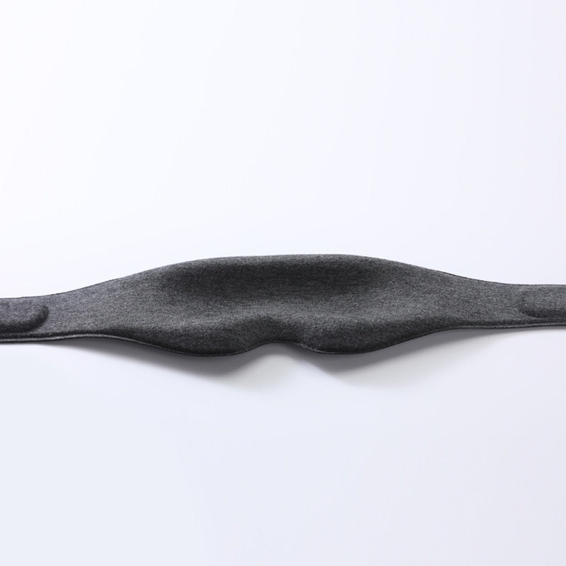 2pcs 3D Contour Blackout Sleep Mask - Ergonomic Eye Mask, Provides Total Darkness and Comfortable Sleep, Adjustable Strap(black)