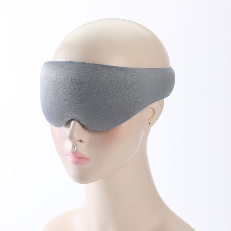 2pcs 3D Contour Blackout Sleep Mask - Ergonomic Eye Mask, Provides Total Darkness and Comfortable Sleep, Adjustable Strap(black)