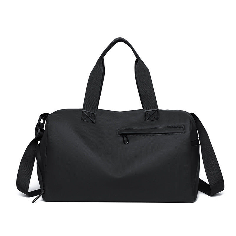 Large Capacity Travel Duffel Bag with Shoe Compartment &amp; Wet Pocket - Multi-Purpose Gym &amp; Weekend Bag(Black)