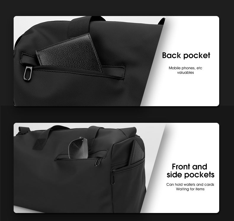 Large Capacity Travel Duffel Bag with Shoe Compartment & Wet Pocket - Multi-Purpose Gym & Weekend Bag(Pink)