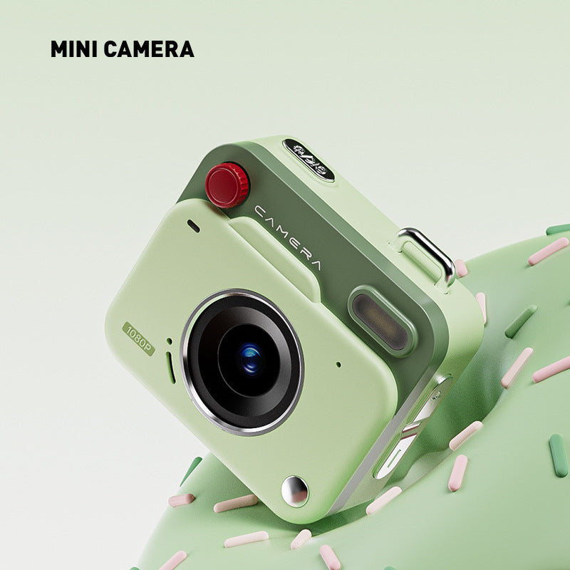 Mini Retro Keychain Camera - 48MP Photos, 1080P HD Video with Built-in Filters &amp; Flash(green)
