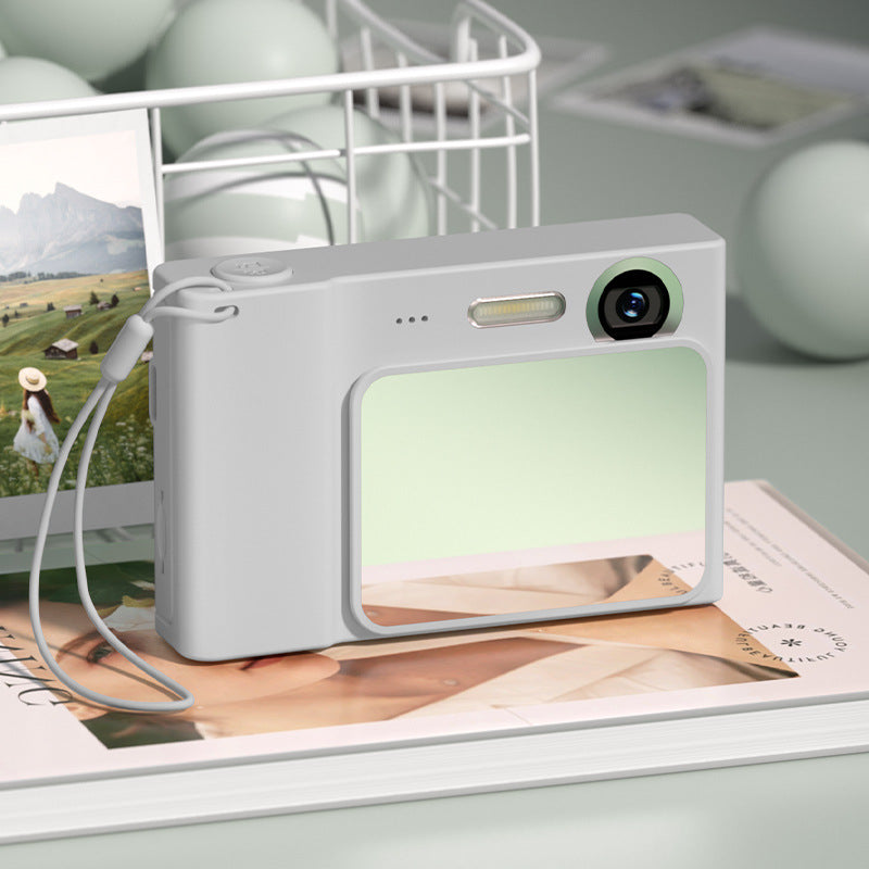 48MP Digital Camera for Kids &amp; Beginners - 1080P Vlogging, 8x Zoom, Filters &amp; Games(grey)