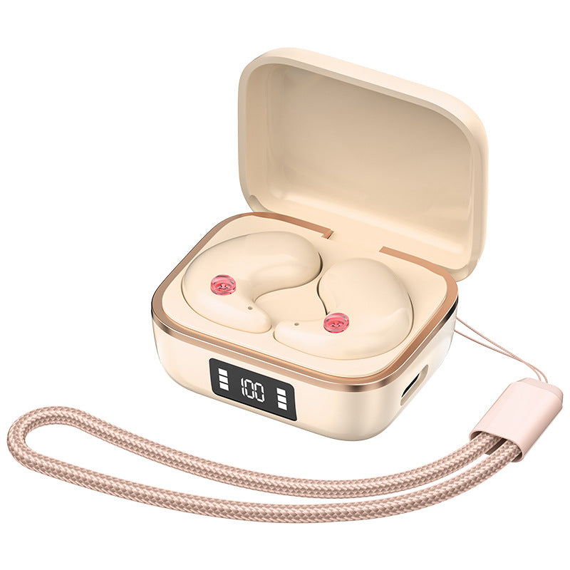 TWS Wireless Earbuds with Wireless Charging Case - Bluetooth 5.3, HiFi Audio, LED Display & Smart Touch Control(pink)
