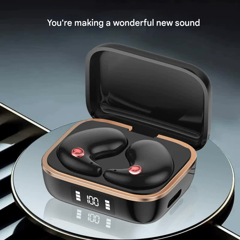 TWS Wireless Earbuds with Wireless Charging Case - Bluetooth 5.3, HiFi Audio, LED Display & Smart Touch Control(pink)