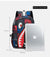 Trendsetter Shark Mouth Print Backpack - Lightweight & Breathable School Bag(Blue lightning)