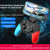 Multi-Platform Wireless Gaming Controller with Dual Motor Vibration, Turbo & Phone Holder(Black, red and blue with receiver)