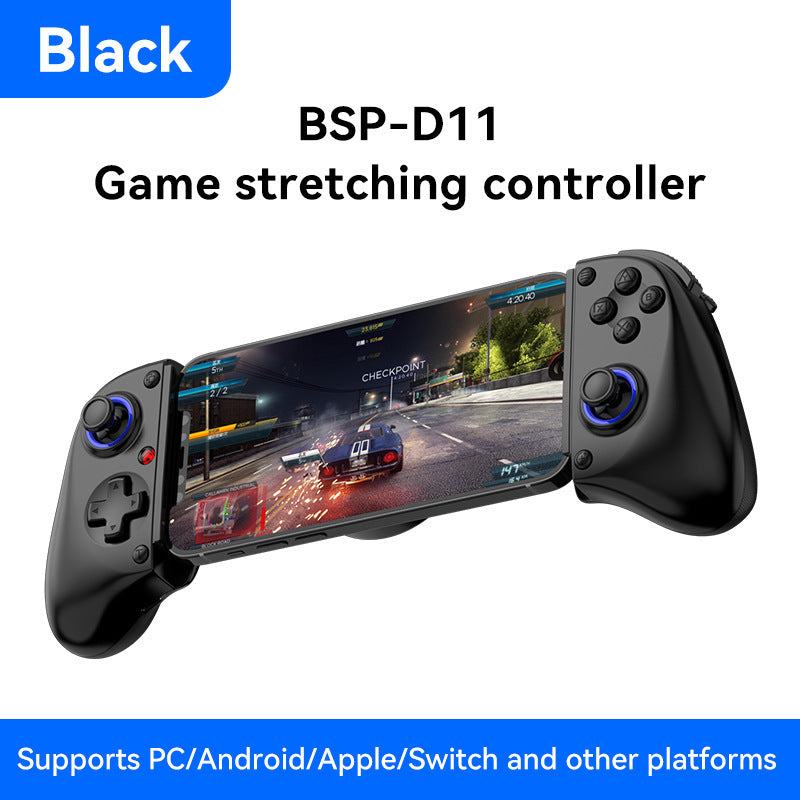 Multi-Platform Telescopic Gaming Controller - Hall Triggers, Esports 3D Joysticks &amp; Macro Programming(white)