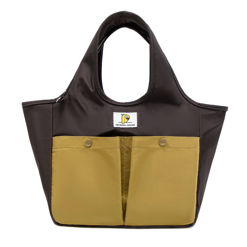Insulated Lunch Tote Bag - Large Capacity, Multi-Pocket, Waterproof &amp; Stain-Resistant Lining(black)