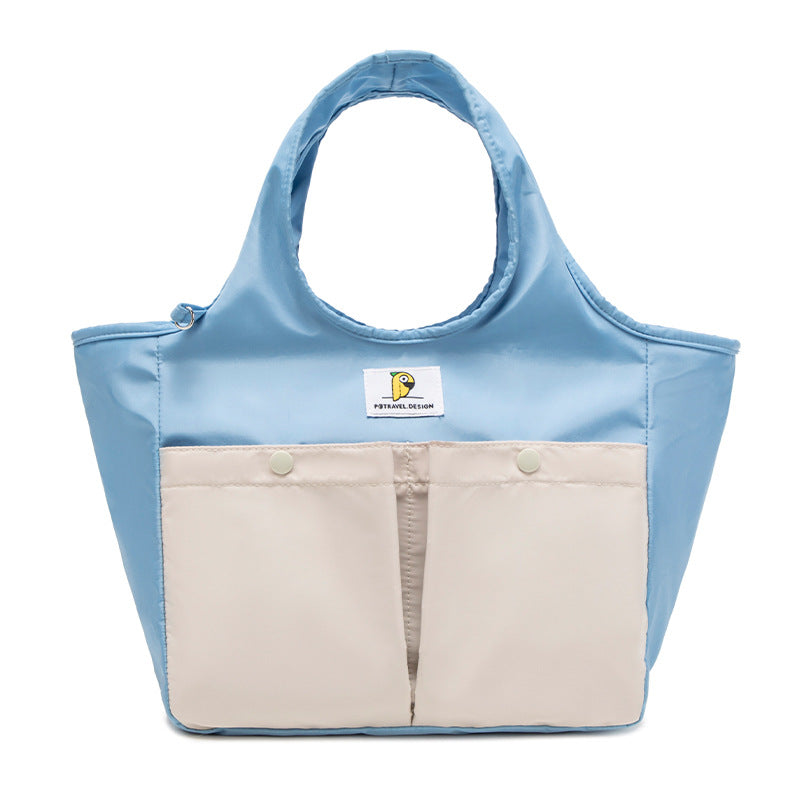Insulated Lunch Tote Bag - Large Capacity, Multi-Pocket, Waterproof &amp; Stain-Resistant Lining(blue)