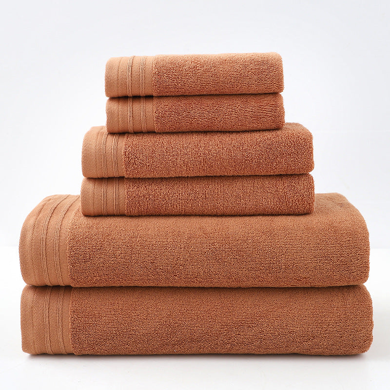 Luxury Combed Cotton Towel Collection - Highly Absorbent, Soft &amp; Durable for Bath, Hand, and Face(Caramel)