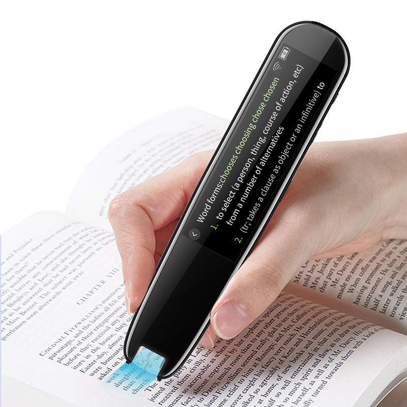 Smart AI Scan &amp; Voice Translator Pen - 112+ Languages, Offline Mode, HD Touchscreen &amp; Dictionary(black)