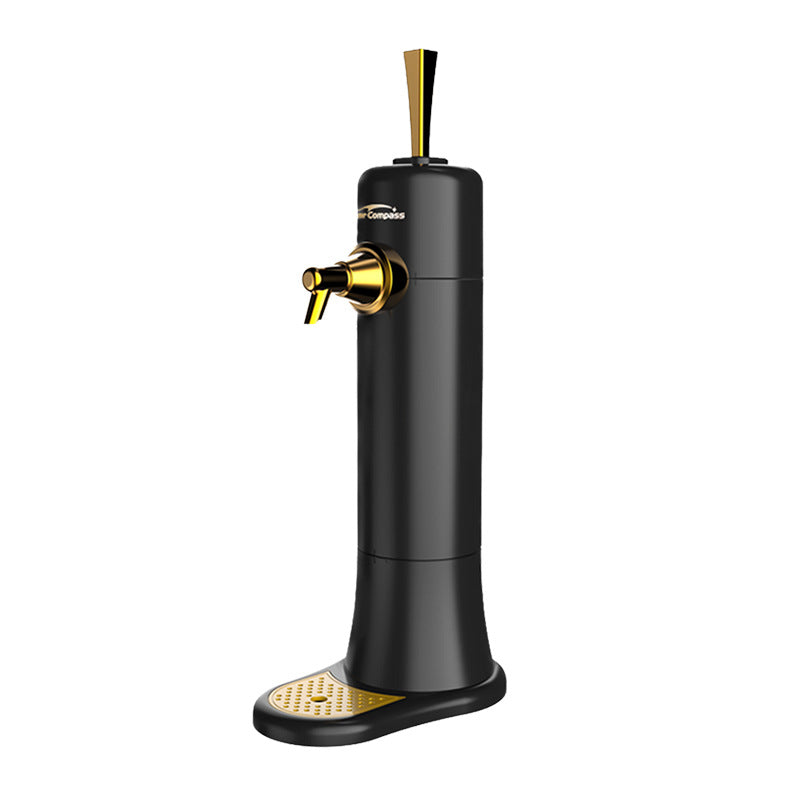 Ultrasonic Beer Foam Creator &amp; Dispenser - Portable Tap for Canned &amp; Bottled Beer with Cooling System(black)