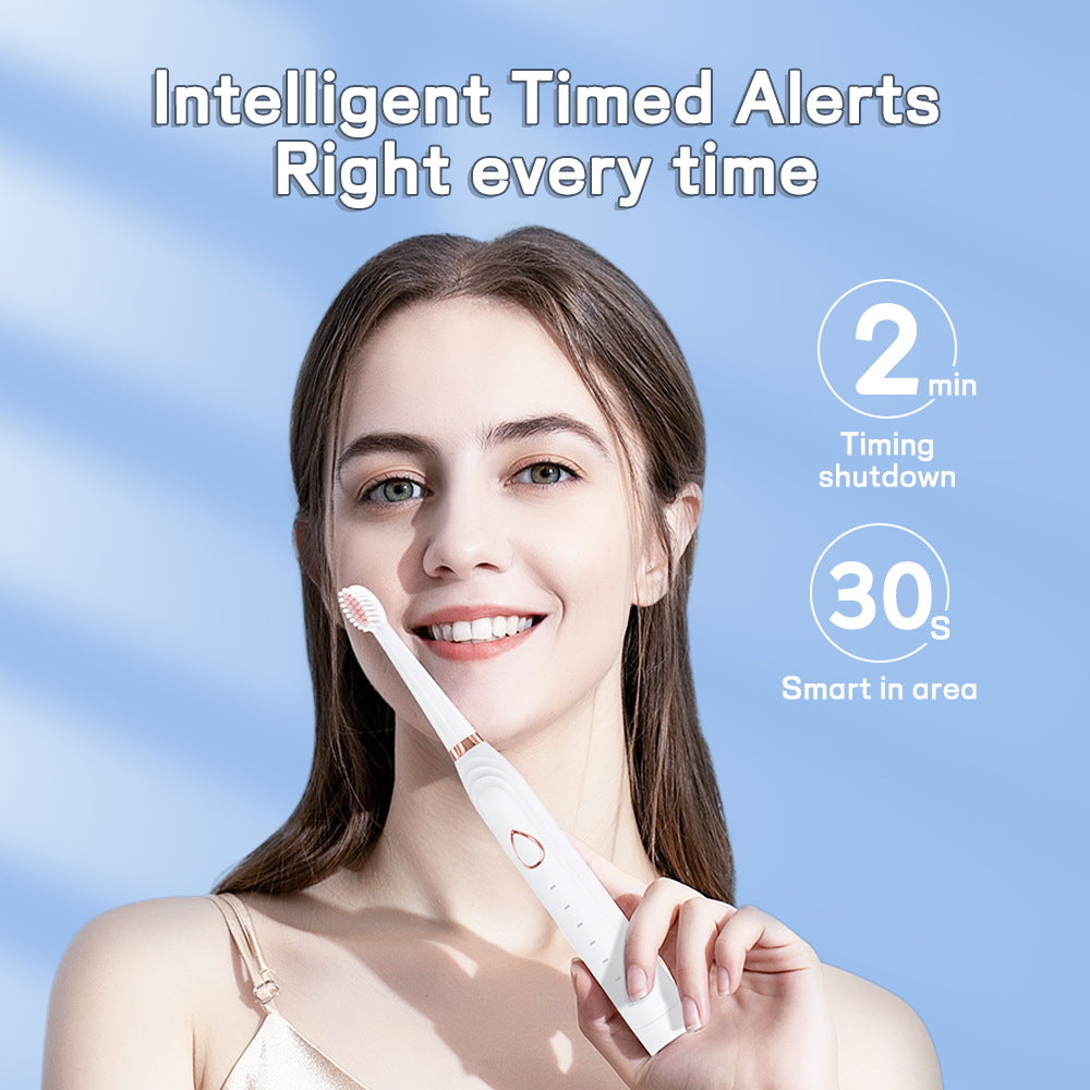 3-in-1 Full Multifunction Sonic Electric Toothbrush with Facial Brush & Massager Kit(White)