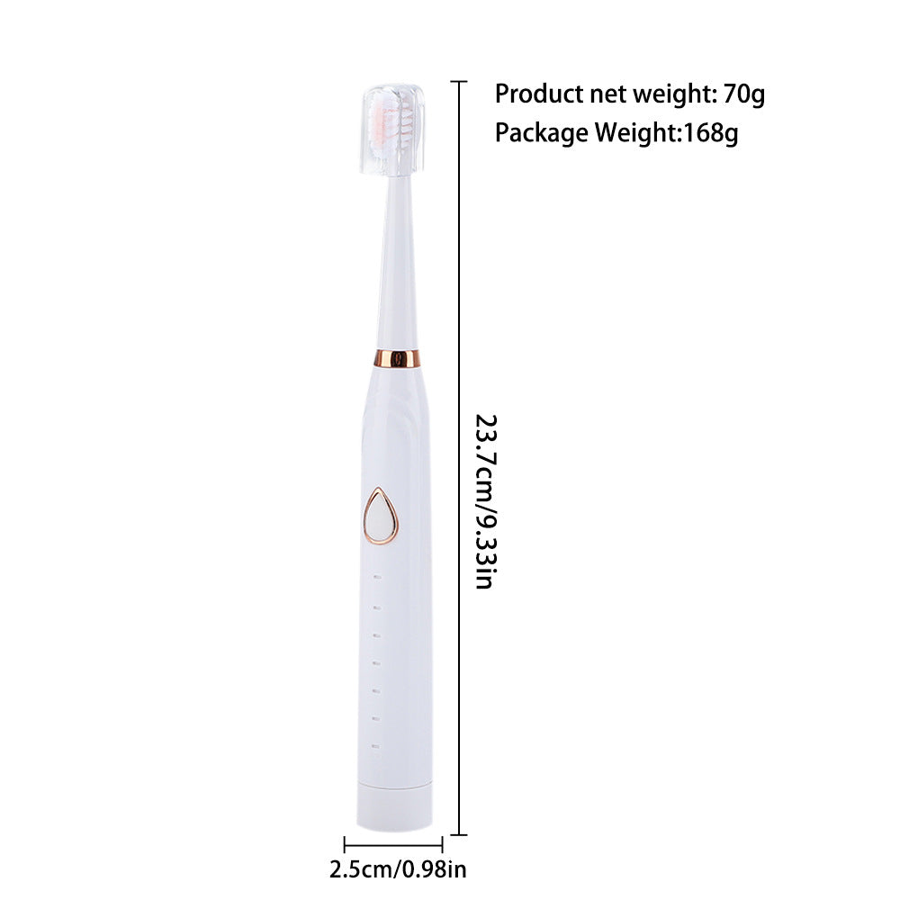 3-in-1 Full Multifunction Sonic Electric Toothbrush with Facial Brush & Massager Kit(White)
