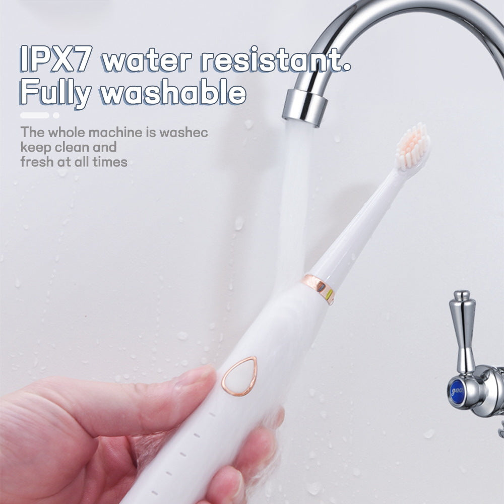 3-in-1 Full Multifunction Sonic Electric Toothbrush with Facial Brush & Massager Kit(Pink)