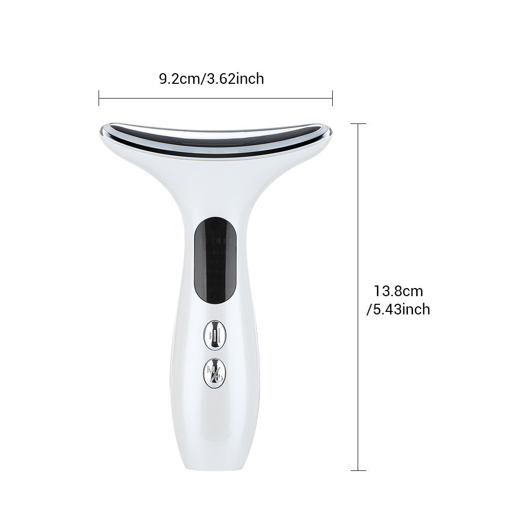 Multi-Function Neck & Face Beauty Device - 4-in-1 LED Light Therapy, EMS Lifting & Anti-Wrinkle Massager(Gradient)