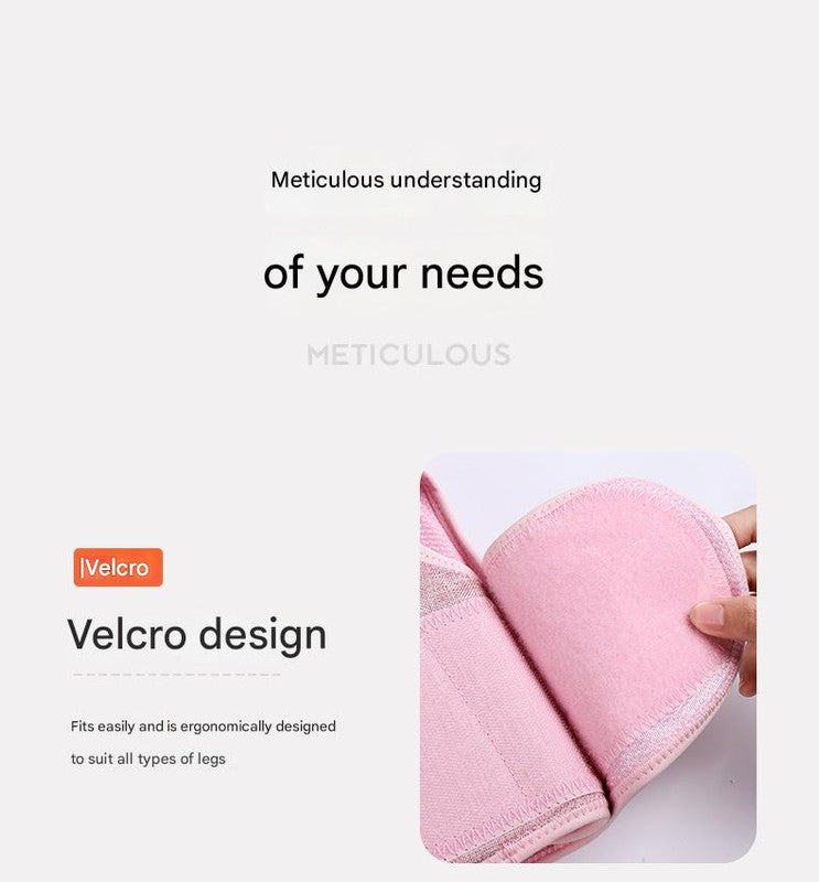 Rechargeable Air Compression Leg Massager with Heat Therapy for Knee & Calf Relief(pink-Double)