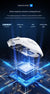 High-Performance Tri-Mode Wireless Gaming Mouse - 22000 DPI, Rechargeable, with RGB Charging Dock(red)