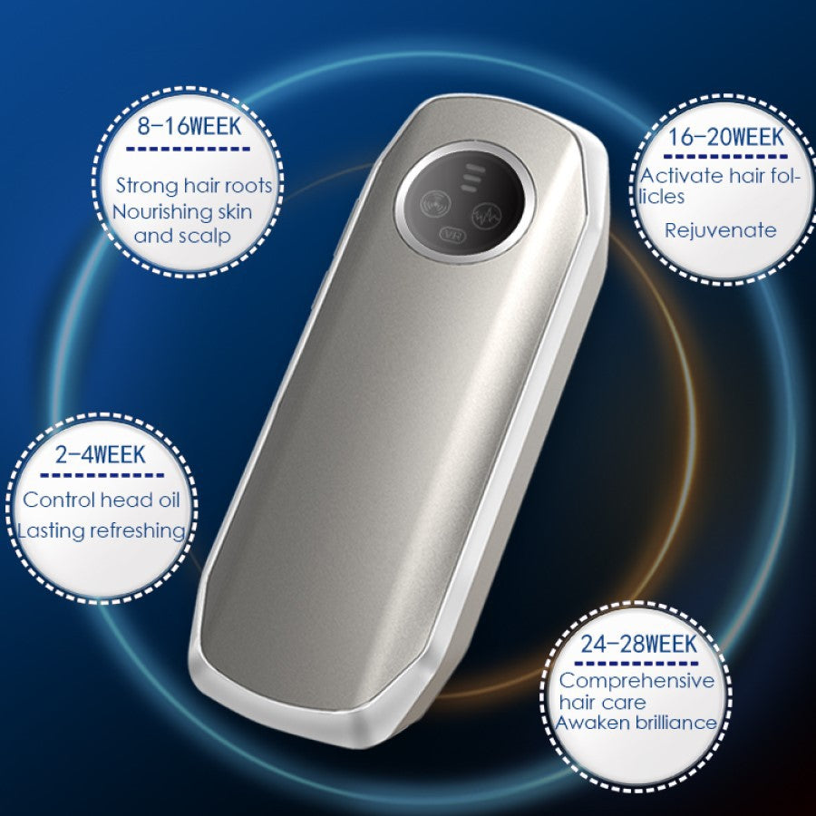 Advanced 4-in-1 Hair Growth Comb with LLLT, RF, EMS & Vibration Massage(White)