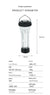 Portable Outdoor Camping Lantern with Tripod Stand, Soft Light Diffuser & USB-C Charging(black)