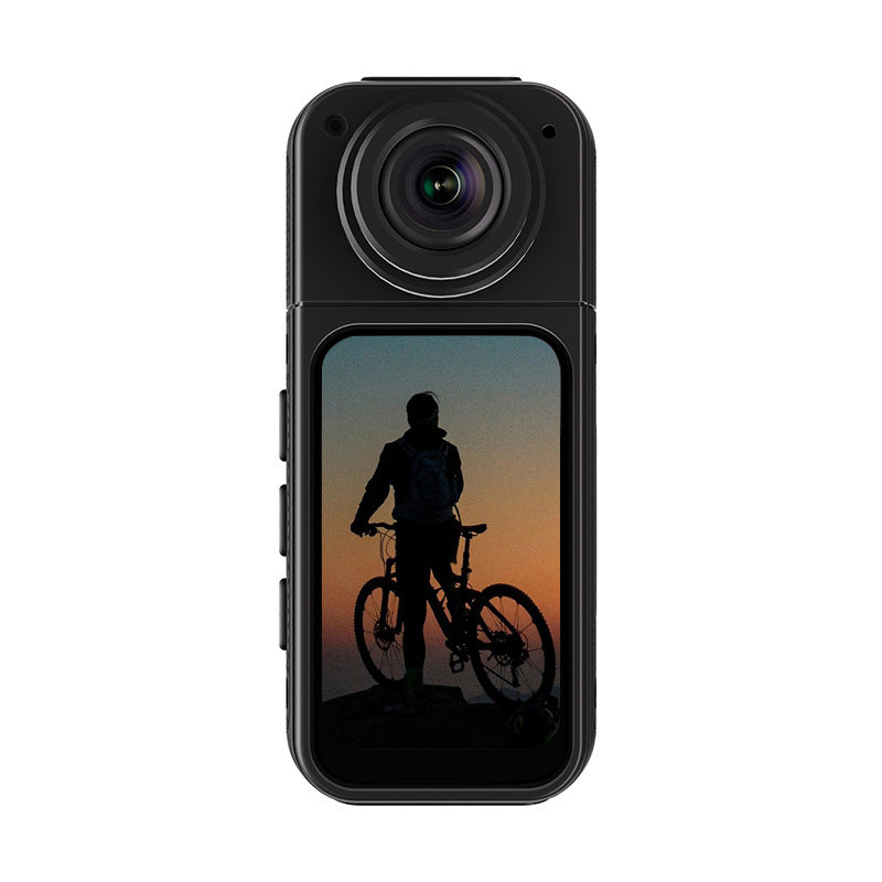Thumb-Sized 2.7K Camera with 180 Rotatable Lens &amp; Magnet Mount - Capture Your World Hands-Free(black+128G)