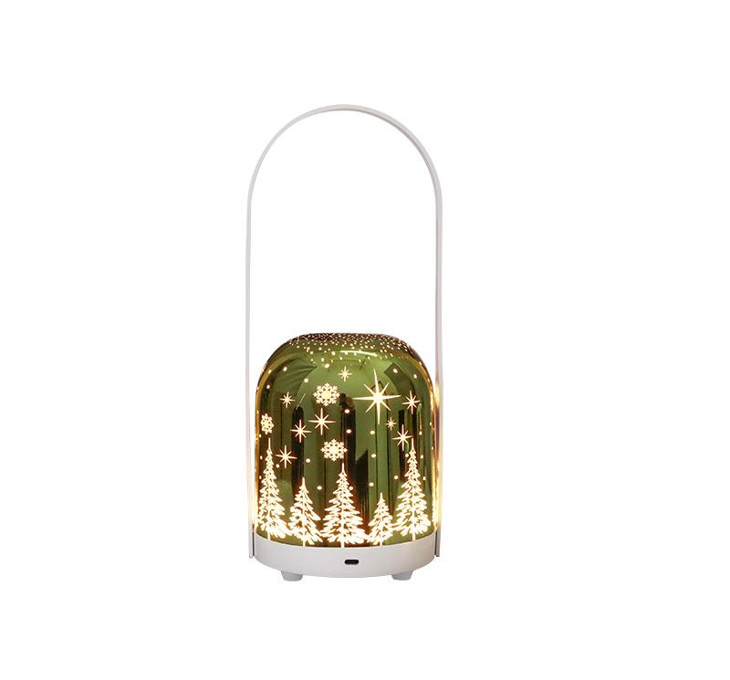 Portable Christmas LED Lantern - Dimmable, 3 Color Temps, 5200mAh Battery &amp; Memory Function(Gold)