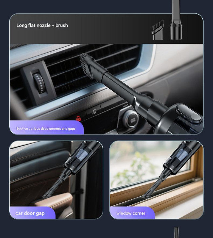 Multi-Function Cordless Handheld Vacuum Cleaner & Blower - Powerful Brushless Motor with Digital Display(Gray Orange)