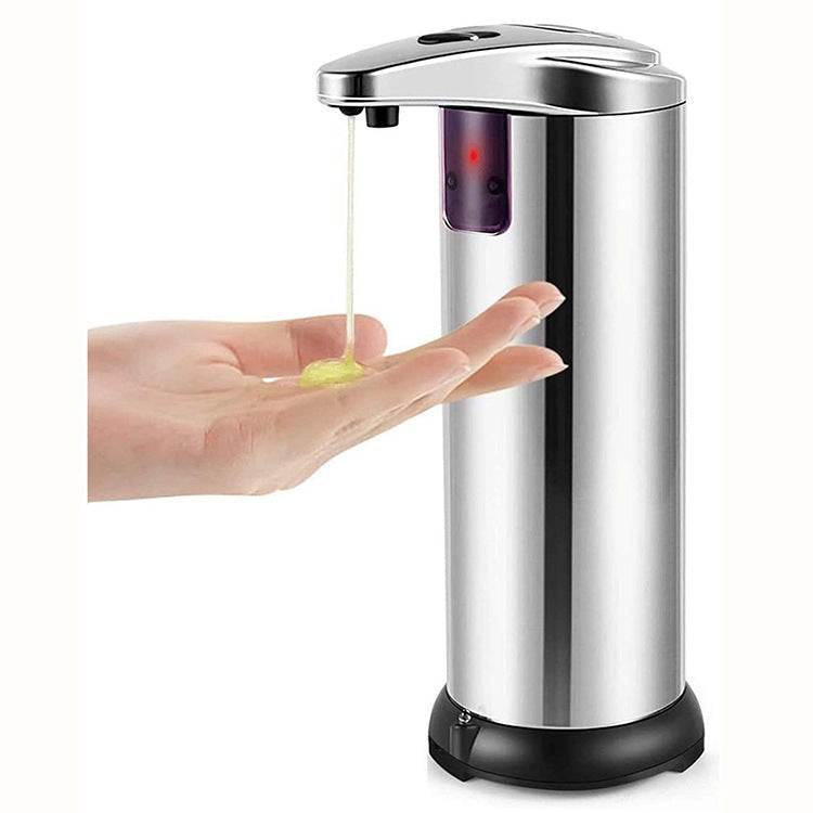 Touchless Automatic Soap Dispenser - Stainless Steel, Adjustable Volume, Infrared Sensor for Kitchen &amp; Bathroom(Silver)