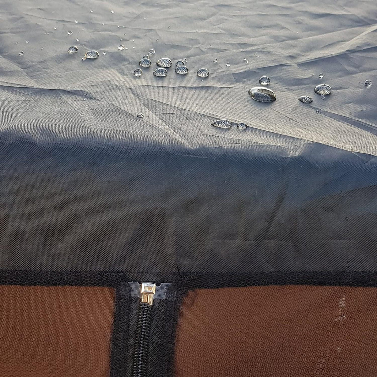 Portable Outdoor Chair Cover with Mosquito Net & Sun Canopy - UV & Water-Resistant Shelter for Camping & Fishing(black 205*125*205CM)