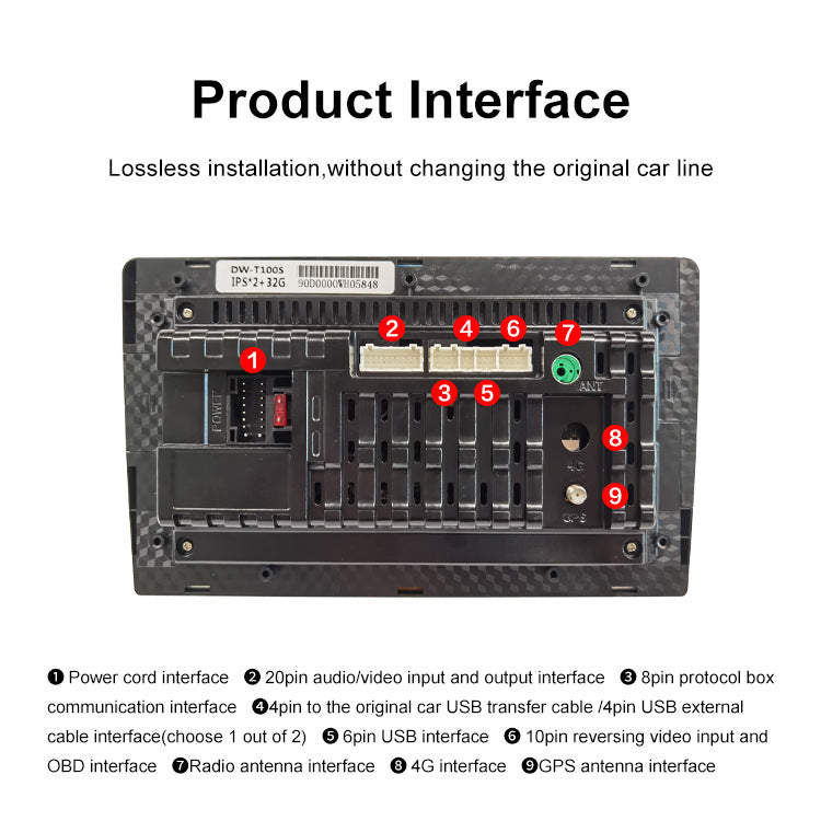 Universal 9-Inch Android Car Stereo GPS Navigator - QLED HD Touchscreen, 2GB RAM 32GB ROM, WiFi, Bluetooth 5.4, CarPlay & Mirror Link(black 9 inches)