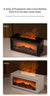 Fireplace Flame Effect Aroma Diffuser & Humidifier with 7-Colour Light, Timer & Remote Control(White)