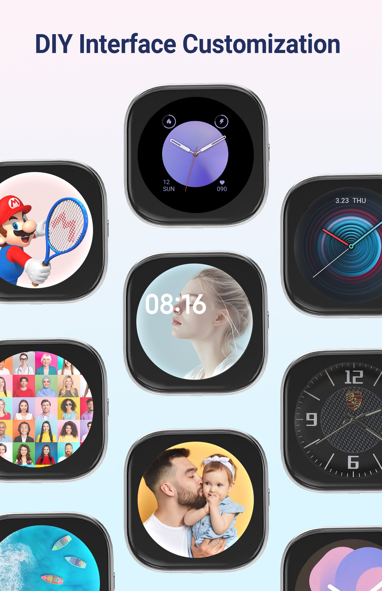 Wireless CarPlay Adapter with 1.6" Multi-Functional Screen, Car Diffuser & 360 Vent Clip(silver)