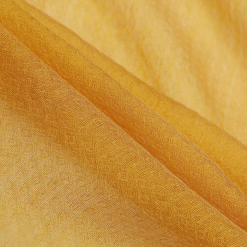 Elegant Butterfly Embroidered Scarf Shawl - Large Soft Silk Blend Wrap for Women(Yellow)