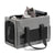 Sturdy & Breathable Pet Carrier for Small Cats & Dogs - Collapsible Travel Bag with Steel Frame, Safety Locks & Sunshade(Grey)