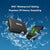 Optical Armband Heart Rate Monitor - Bluetooth & ANT+ Dual Protocol, IP67 Waterproof for Fitness Training(black)