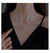 2pc Elegant Interlocking Rings Pendant Necklace with Zirconia Accents - Copper Base, Minimalist Jewelry(platinum)