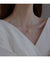 2pc Elegant Interlocking Rings Pendant Necklace with Zirconia Accents - Copper Base, Minimalist Jewelry(platinum)