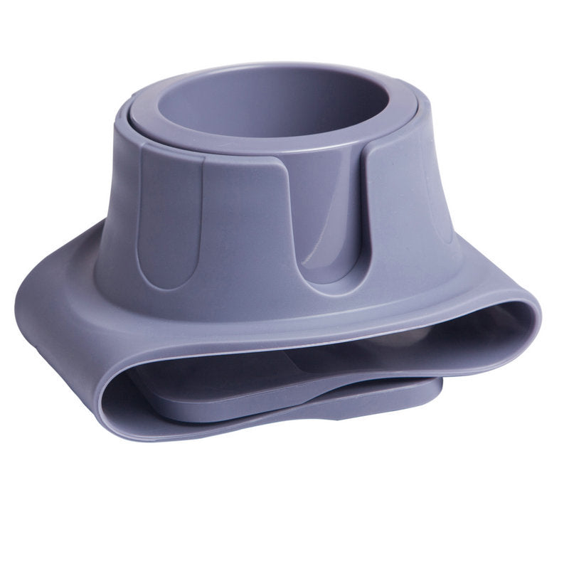 Flexible Anti-Spill Silicone Couch Arm Cup Holder - Sofa Armrest Drink Tray(Grey)