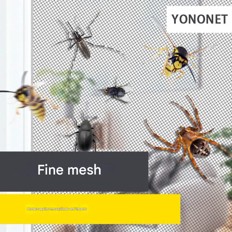 3pc DIY Magnetic Window Screen Kit - Fine Mesh Insect Net, No Drilling Required, Cut to Size(black 150cm x 130cm)